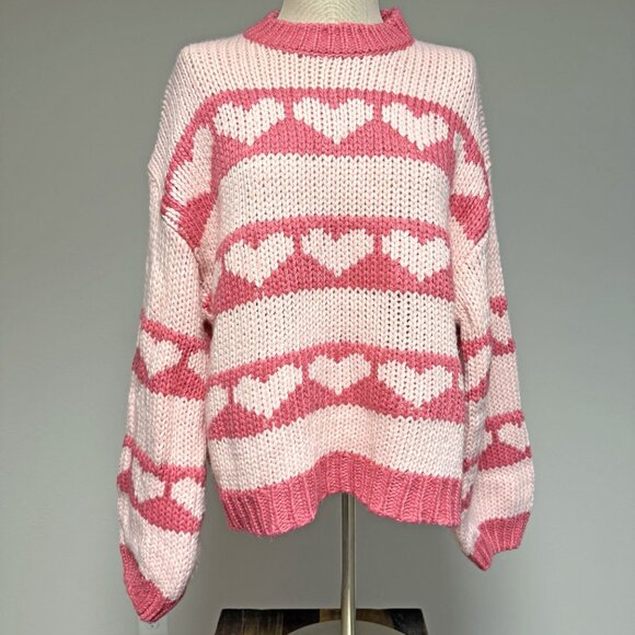 BaeVely Heart Knit Sweater - Picture 4 of 10